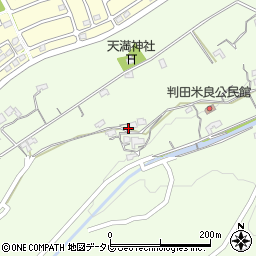 大分県大分市上判田3801周辺の地図