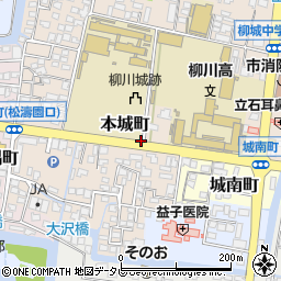 本町新田大川線周辺の地図