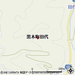 福岡県八女市黒木町田代周辺の地図