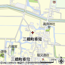 福岡県柳川市三橋町垂見463周辺の地図
