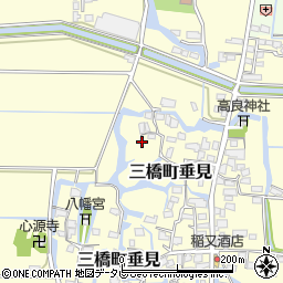 福岡県柳川市三橋町垂見498周辺の地図