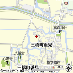福岡県柳川市三橋町垂見500周辺の地図