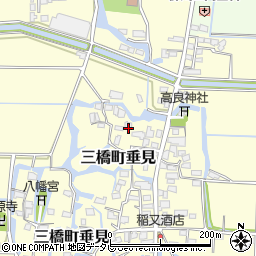 福岡県柳川市三橋町垂見466周辺の地図