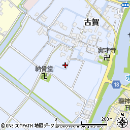 福岡県柳川市古賀159周辺の地図