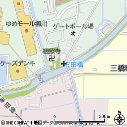 福岡県柳川市三橋町蒲船津184周辺の地図