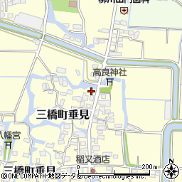福岡県柳川市三橋町垂見453周辺の地図