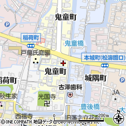 福岡県柳川市鬼童町46周辺の地図