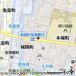 福岡県柳川市本城町49周辺の地図