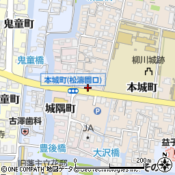 福岡県柳川市本城町49-7周辺の地図