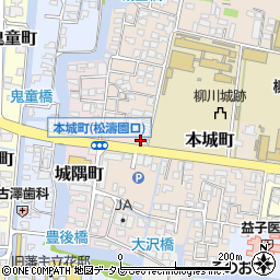 福岡県柳川市本城町48周辺の地図