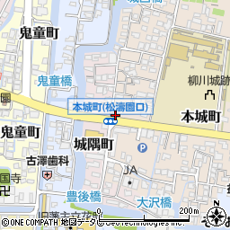 福岡県柳川市本城町50周辺の地図