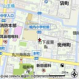 福岡県柳川市本町33-3周辺の地図