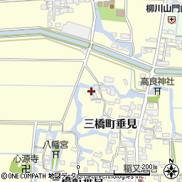 福岡県柳川市三橋町垂見493周辺の地図