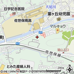 セブンイレブン佐世保日宇町店周辺の地図