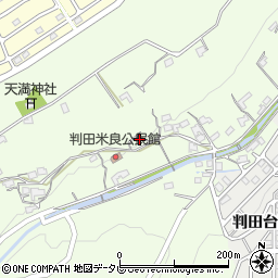 大分県大分市上判田3757-1周辺の地図