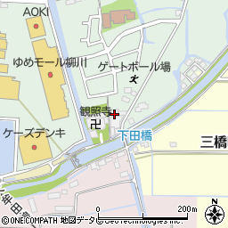 福岡県柳川市三橋町蒲船津185周辺の地図