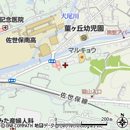 株式会社九十九島グループ　佐世保営業所周辺の地図