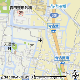 福岡県柳川市三橋町今古賀80周辺の地図