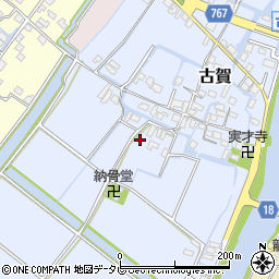 福岡県柳川市古賀177周辺の地図