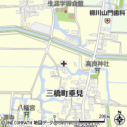 福岡県柳川市三橋町垂見533周辺の地図