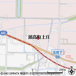 福岡県みやま市瀬高町上庄853-8周辺の地図