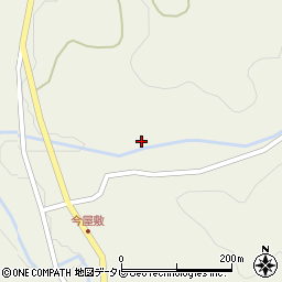 福岡県八女市立花町白木696周辺の地図