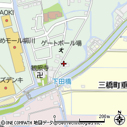 福岡県柳川市三橋町蒲船津181周辺の地図