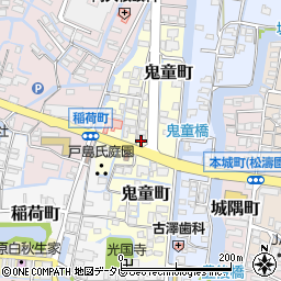 福岡県柳川市鬼童町41周辺の地図