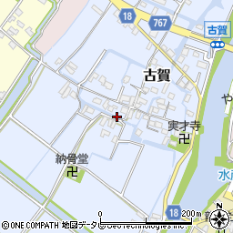 福岡県柳川市古賀190周辺の地図