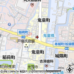 福岡県柳川市鬼童町周辺の地図