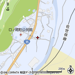 長崎県佐世保市口の尾町118周辺の地図
