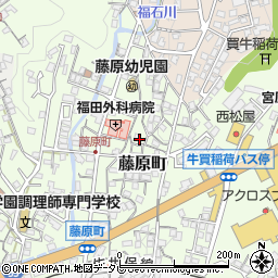 長崎県佐世保市藤原町周辺の地図