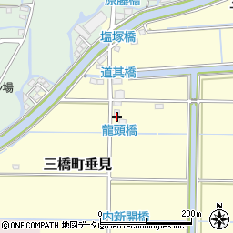 福岡県柳川市三橋町垂見208周辺の地図