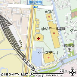 福岡県柳川市三橋町蒲船津1410-1周辺の地図
