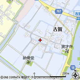福岡県柳川市古賀183周辺の地図