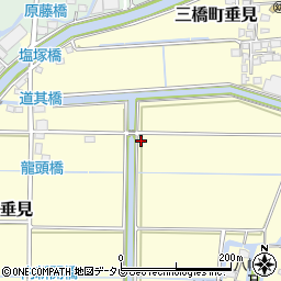 福岡県柳川市三橋町垂見156周辺の地図