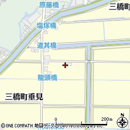 福岡県柳川市三橋町垂見206周辺の地図