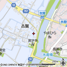 福岡県柳川市古賀252周辺の地図