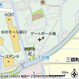 福岡県柳川市三橋町蒲船津168周辺の地図