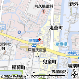 福岡県柳川市鬼童町35周辺の地図