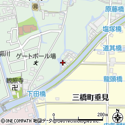 福岡県柳川市三橋町蒲船津1346周辺の地図