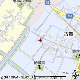 福岡県柳川市古賀75周辺の地図