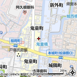 福岡県柳川市鬼童町13-2周辺の地図