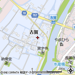 福岡県柳川市古賀231周辺の地図