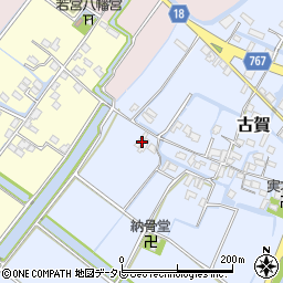 福岡県柳川市古賀74周辺の地図