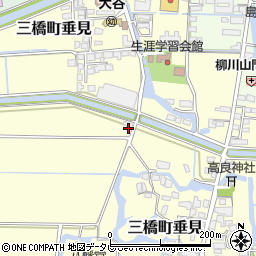 福岡県柳川市三橋町垂見129周辺の地図