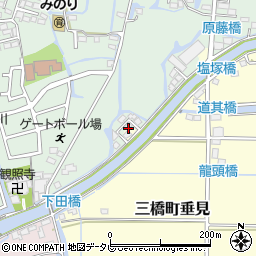 福岡県柳川市三橋町蒲船津1353周辺の地図