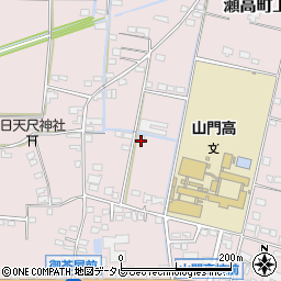 福岡県みやま市瀬高町上庄1286-2周辺の地図