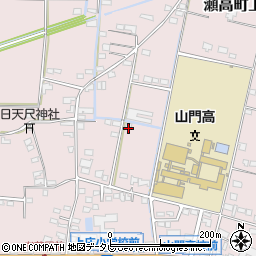 福岡県みやま市瀬高町上庄1286周辺の地図