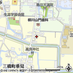 福岡県柳川市三橋町垂見558周辺の地図